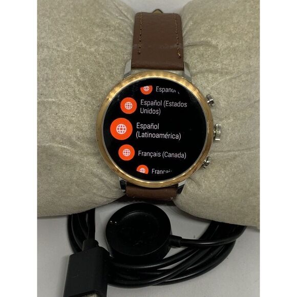 Fossil Gen 4 Authentic Digital Dial Smart Watch Custom Band FTW6016 ZA757 - Picture 1 of 12